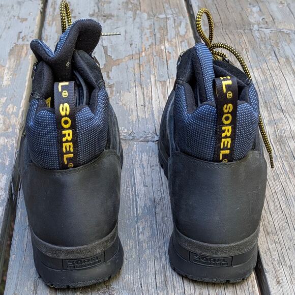 Vintage Sorel Hiking Boots Black Made in Canada Chunky Gorpcore Trail Size 9 main image 7